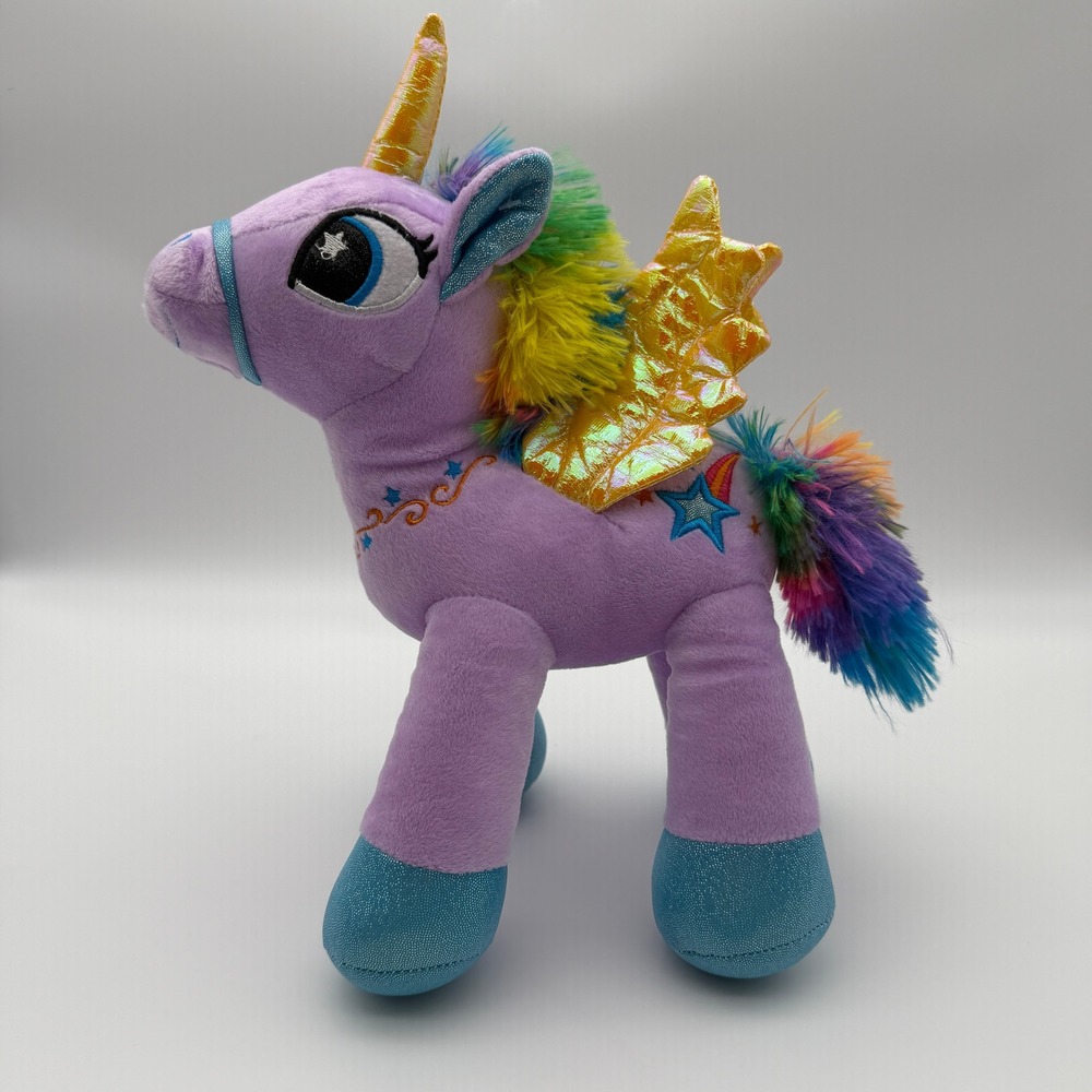 My Little Pony Plush Stuffed Animal Rainbow Iridescent Wings Unicorn Pegasus